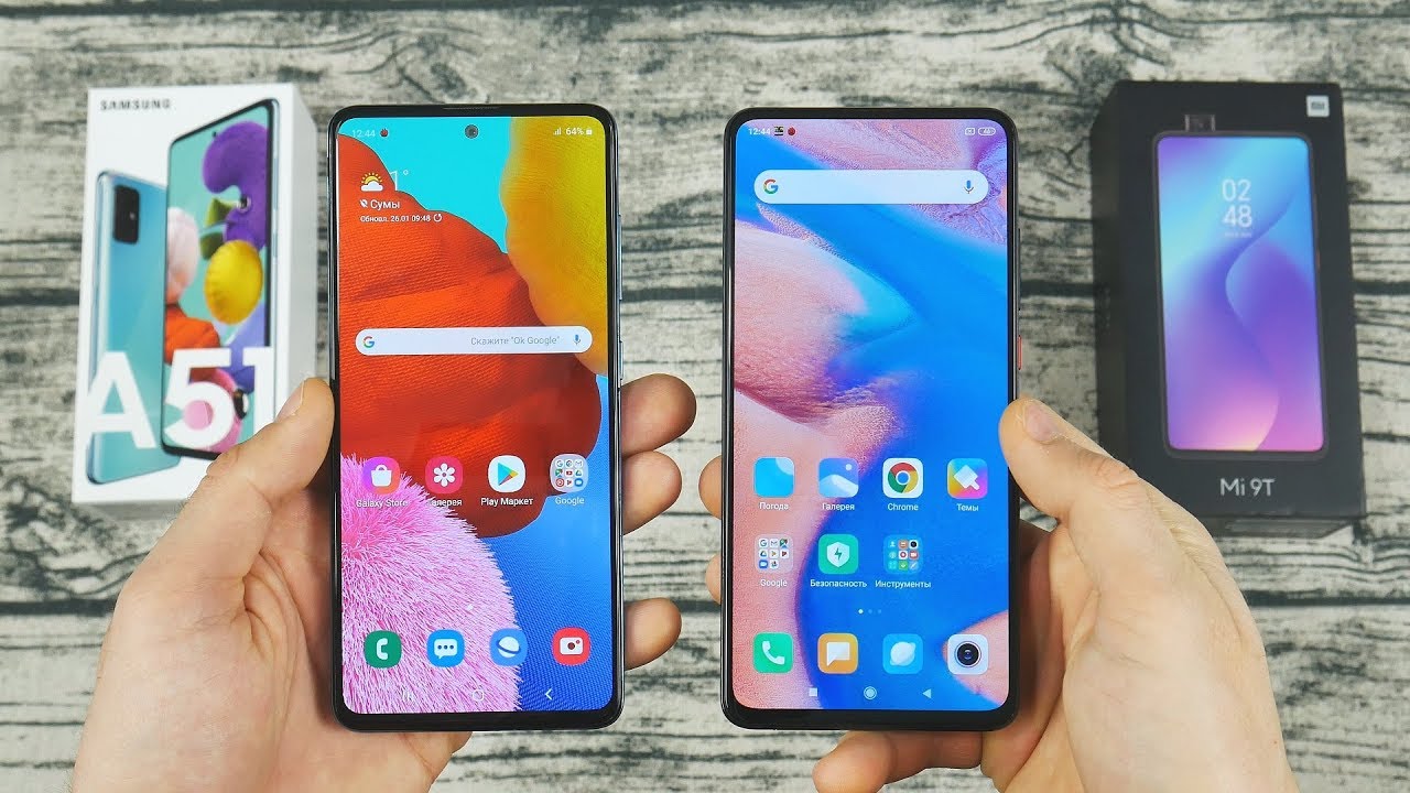 Redmi Note 9 Vs A51