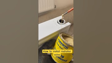 How to install radiator valve, Quick Pro Tip #shorts #diy #tips #quick #plumbing