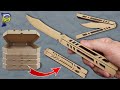 DO NOT THROW IT AWAY! How to make a BUTTERFLY KNIFE out of cardboard from STANDOFF 2 of a pizza box