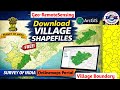How to Download Village Boundary Shapefile from Survey of India