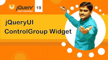 jQuery UI Control Group Widget - jQuery UI Tutorial 19 🚀