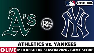 ATHLETICS VS YANKEES ⚾️ MLB Game Score Radio Play-by-Play