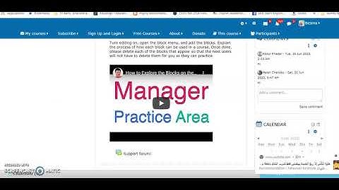 Adding Blocks to a Moodle Course