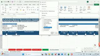 Master dashboard excel inventory management