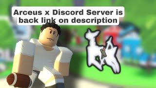arceus x discord server is back!!
