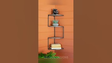Metal and wood corner shelves designs photos | corner shelves | metal corner shelves Designs photos