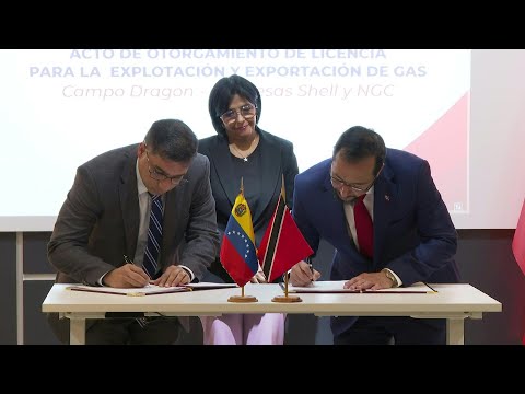 Venezuela y Trinidad y Tobago firman acuerdo con Shell para producir y exportar gas | AFP