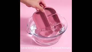 Silicone baby plate