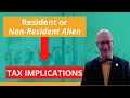 Tax Implications - Resident vs Non-Residents