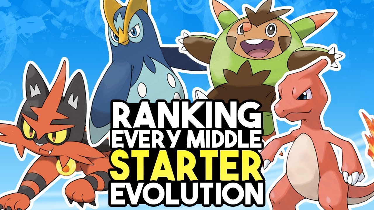 Ranking Every Middle Starter Evolution From Worst To Best Youtube