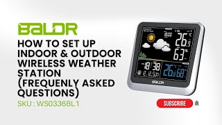 Baldr WiFi Weather Station, Smart Wireless Indoor Outdoor Thermometer with App