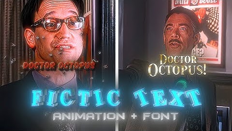 FicTic STYLE TEXT ANIMATIONS | Preset on Alight motion