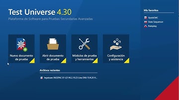 Test Universe 4.30 Software para maletas de prueba CMC de omicron energy