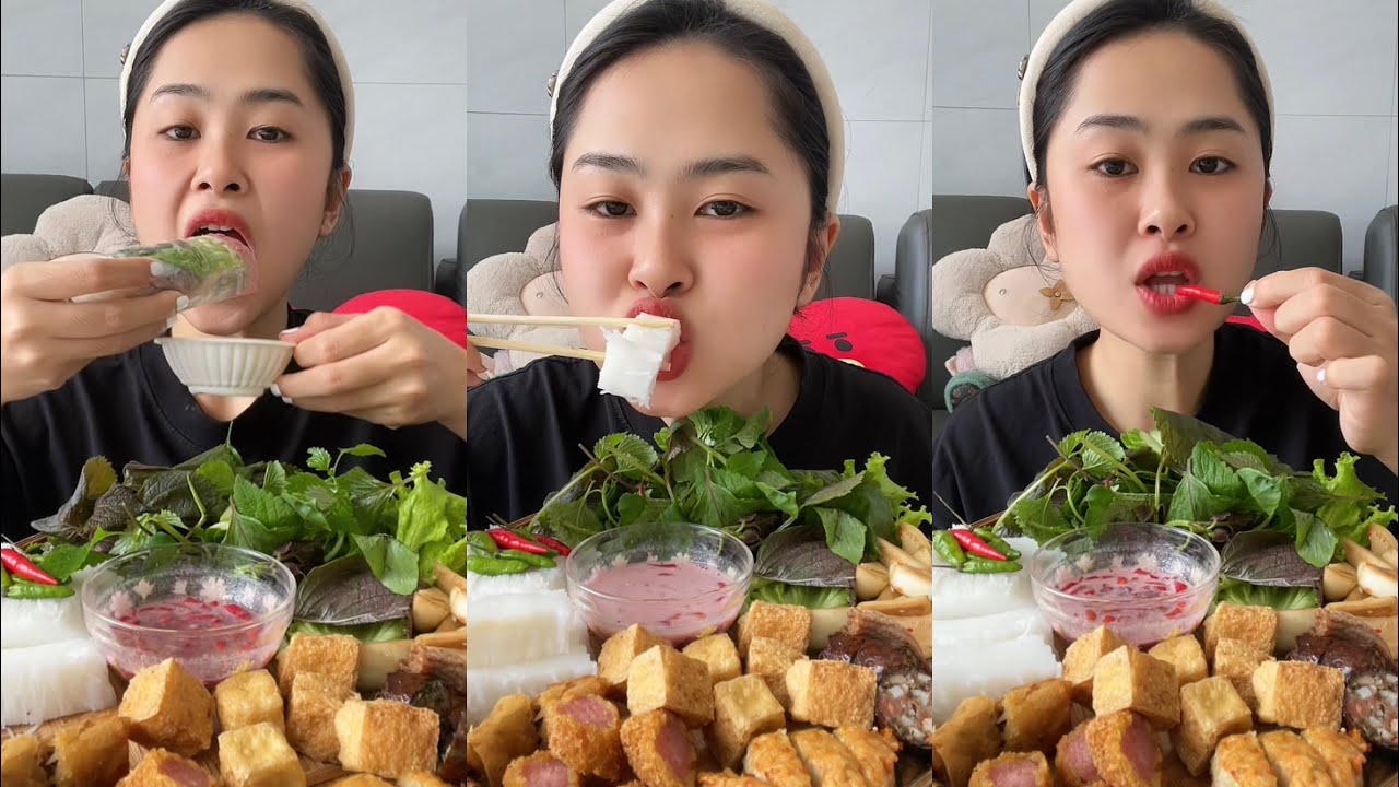 Bún Đậu Mắm Tôm Cùng Em Dung Nha #dungthichan #mukbang #food #youtube