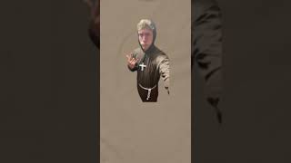 Goofy Ahh Priest On T Shirt #shorts