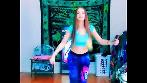 Circus flow arts poi spinning freestyle dance