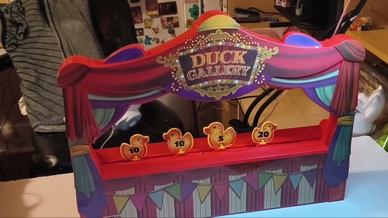 Carnival at home game! Reviewing a Duckie shooting gallery mini carnival game! 