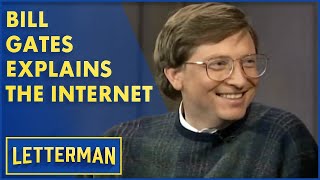 Bill Gates Explains the Internet to Dave (1995) | Letterman