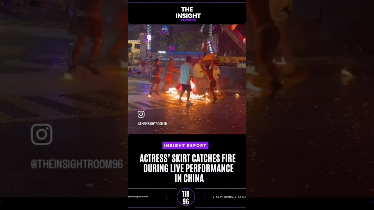Performer’s Skirt catches Fire during live Show at Xuzhou Paradise in China