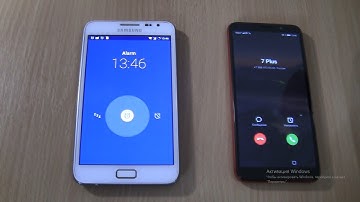 Incoming Call &Ringing alarms at the Same Time Samsung Galaxy Note 1 Android 7+HONOR 9S