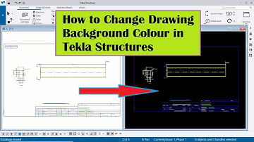 How to Change Drawing Background Colour in Tekla Structures