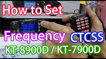 How to set Frequency and CTCSS∣SURECOM ∣KT-8900D∣KT-7900D∣ DUAL BAND ∣MINI MOBILE RADIO∣