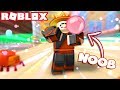SHOWING A NOOB HOW TO BE A PRO! (My Brother) | Roblox Bubble Gum Simulator