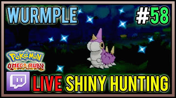 [Live] Shiny Wurmple at 58 DexNav Encounters | Live Shiny Hunt #58 | Pokemon Omega Ruby