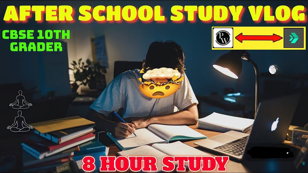 ''After School Study Vlog'' As a Cbse 10 Grader | Class 10th Study Vlog ...