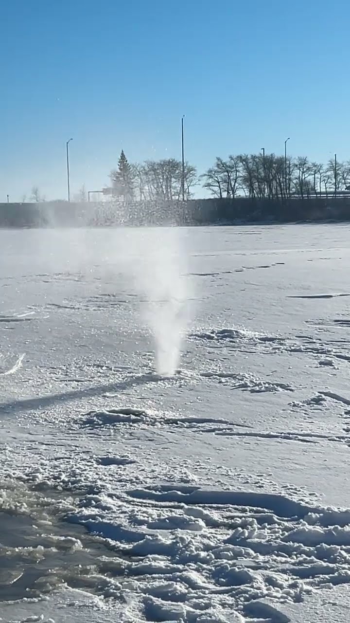 Ice Aeration System Releases Pressure || ViralHog