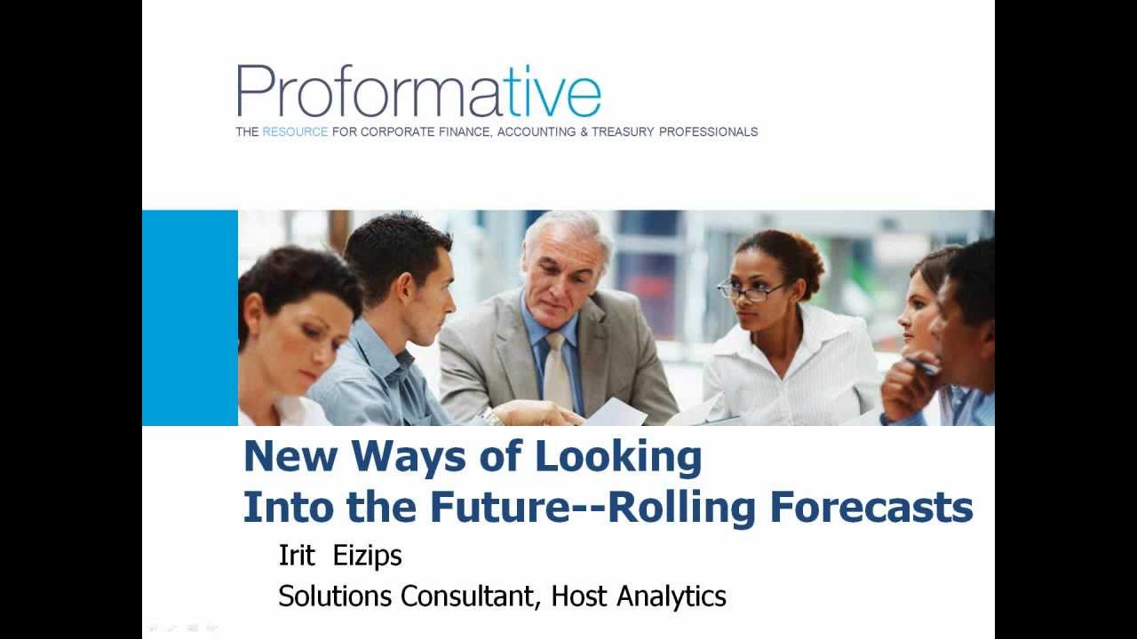 Rolling Forecast: New Methods of Looking into the Future Webinar - YouTube