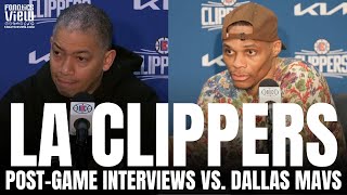 Russell Westbrook & Ty Lue talk Kyrie Irving Relationship, LA Clippers Win vs. Dallas Mavericks