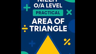 Python Program to Find Area of Triangle | NIELIT O/A Level Practical