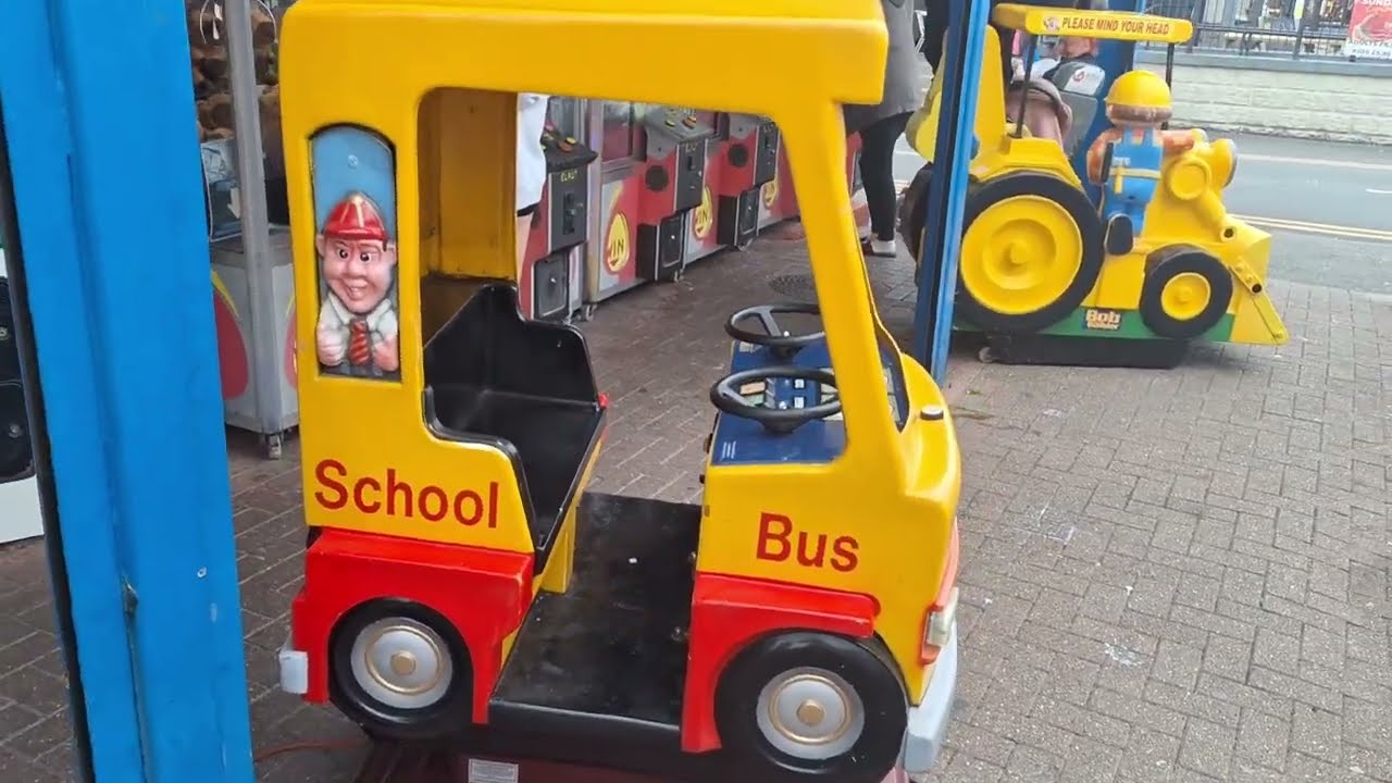 1990s Whittaker Bros School Bus Coin Operated Ride