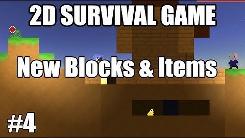 UNITY 2D Sandbox Survival TUTORIAL #4 How to add blocks and Items