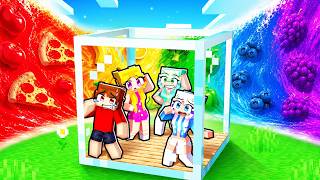 FOOD TSUNAMI vs Doomsday Bunker in Minecraft...