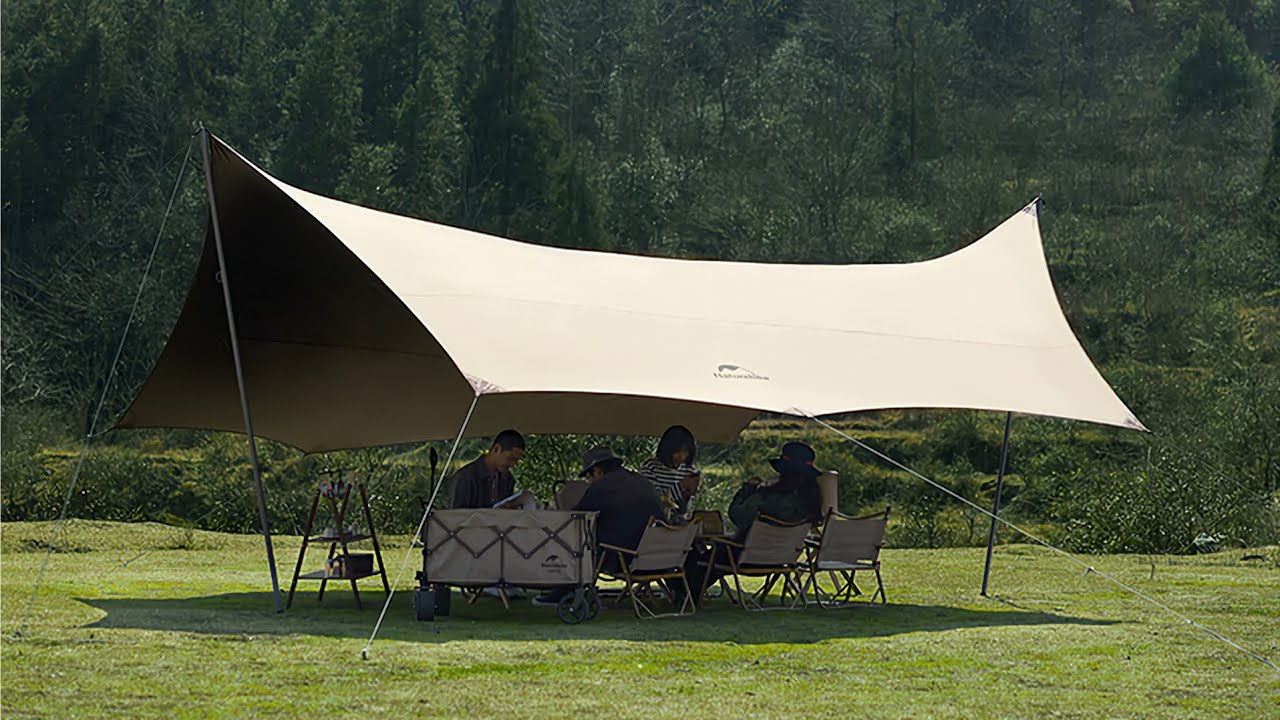 FLYSHEET NATUREHIKE NH19TM004 GLACIER TITANIUM BLACK VINYL CANOPY