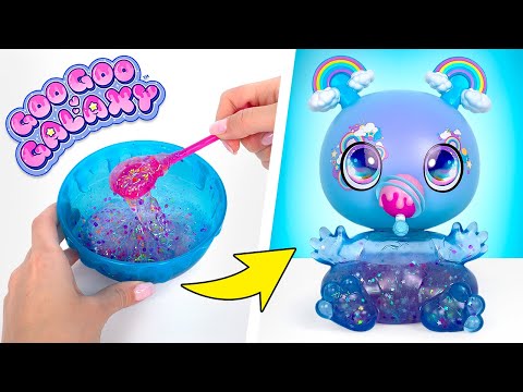 Кукла Goo Goo Galaxy | Набор для создания слайма с блестками — Собери, покорми, наполни и пополни