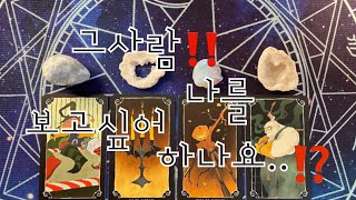 타로-  그사람‼️ 나를 보고싶어하나요..⁉️