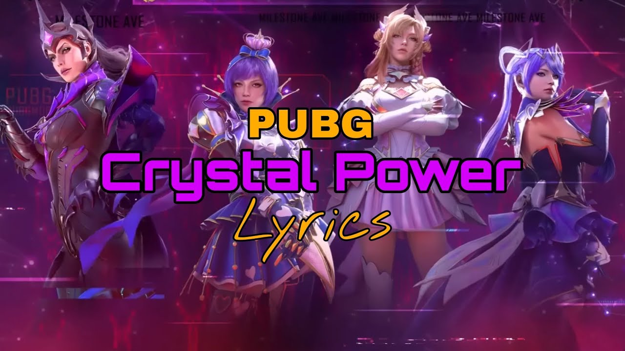 Crystal Power lyrics   PUBG Song  pubgmobilesongs
