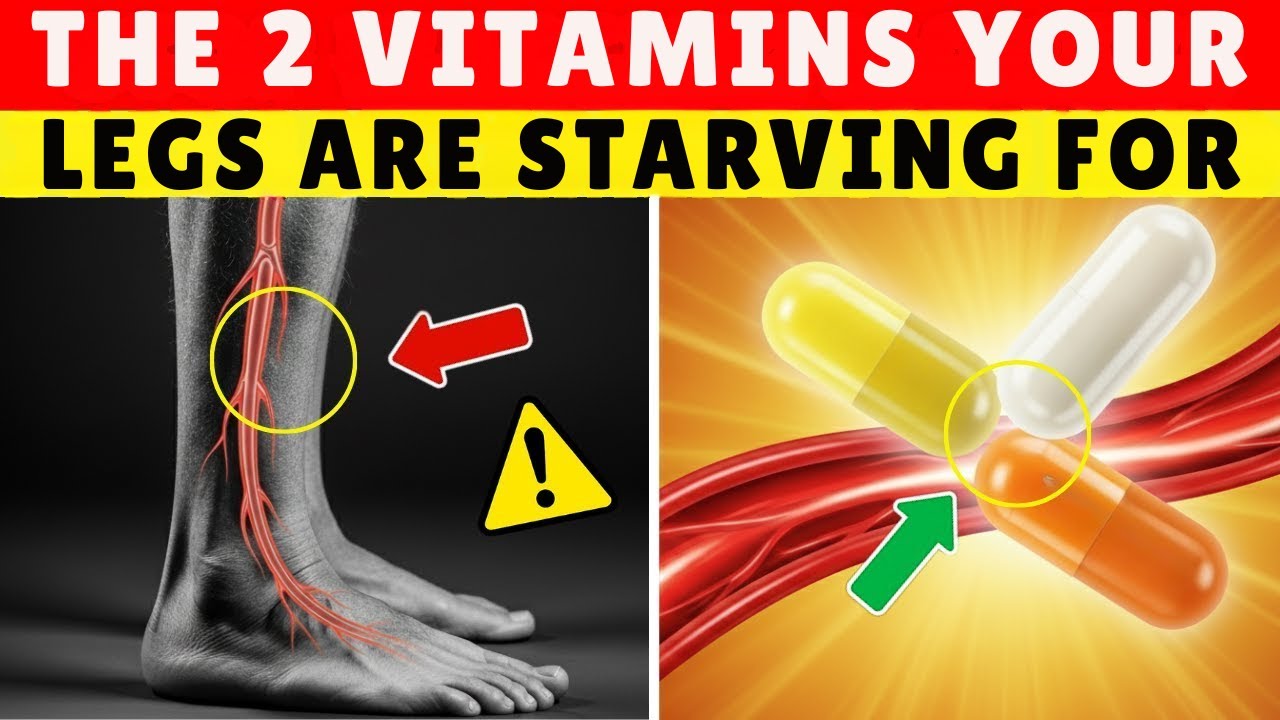 Vitamins for Blood Flow: The ONLY 2 You Need After 60 | Stop Leg Weakness & Sarcopenia