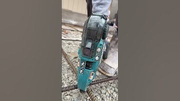 Our @MakitaToolsUSA Rebar tying tool in action! #concrete #makitatools #rebartyingtool