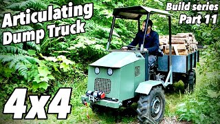 420cc Predator powered articulating 4X4 dump truck build part 11