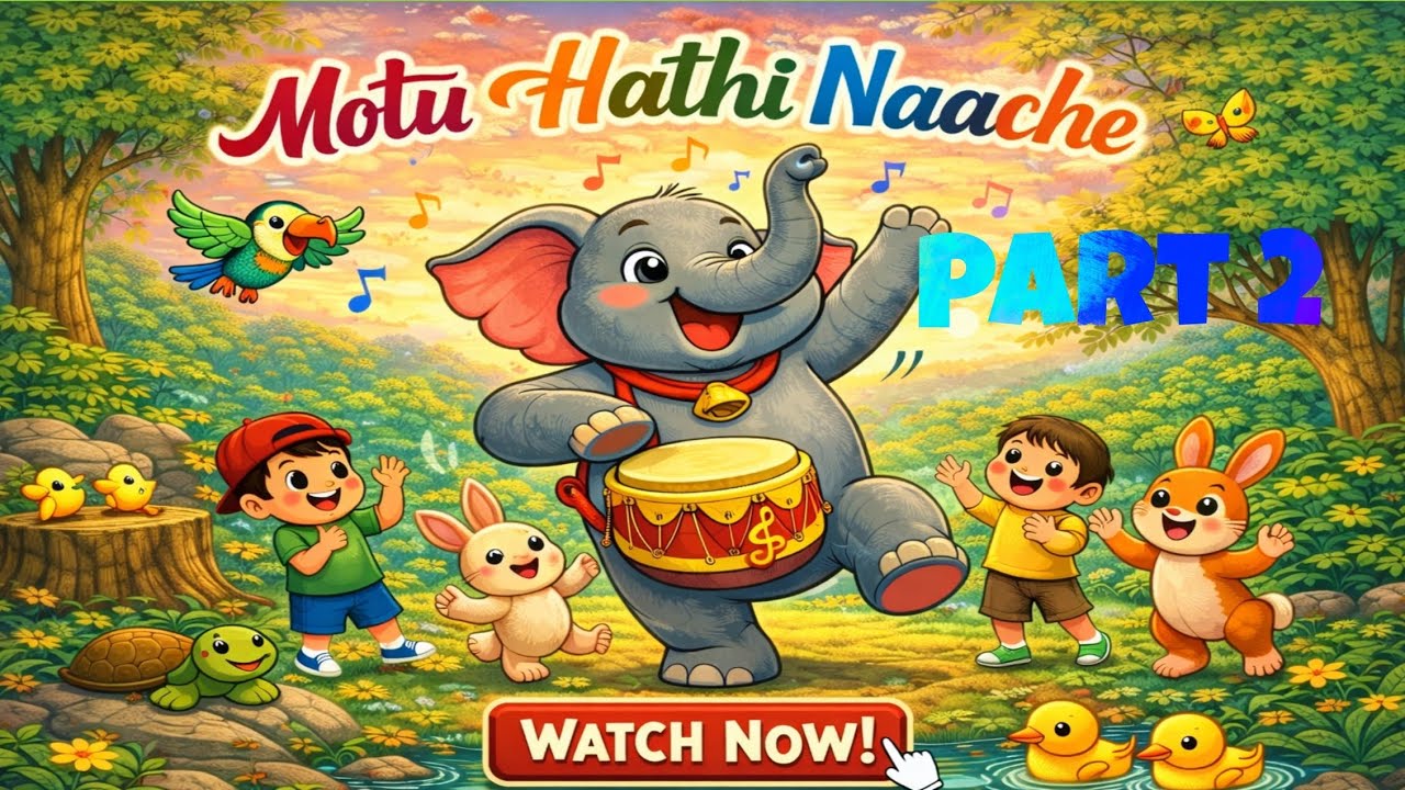 🐘 Mota Haathi | Ek Mota Haathi Rhyme | मोटू हाथी | Hindi Rhymes for Kids | Toonix /part 2 
