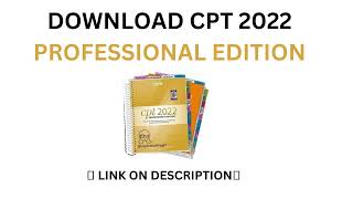 DOWNLOAD CPT 2022 Professional Edition