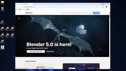 Installing Blender 5.0 on Windows 11 PC