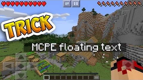 NEW FLOATING TEXT TRICK IN MCPE! | Minecraft Pocket Edition