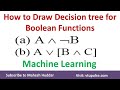 1.  How to build a decision Tree for Boolean Function | Machine Learning by Mahesh Huddar