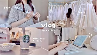 productive & cozy days in my life👩🏻‍💻🌨 wedding dress fitting, gym, Healthy recipes