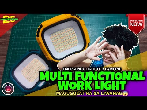 MULTI FUNCTIONAL WORK LIGHT, EMERGENCY LIGHT BA HANAP MO? MAGUGULAT KA SA LAKAS NG LIWANAG#affiliate